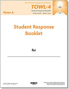 Picture of TOWL-4 Student Response Booklets A (25)