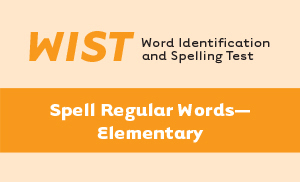 Picture of WIST Elementary Spelling Card