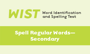 Picture of WIST Secondary Spelling Cards