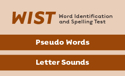 Picture of WIST Word Card, Letter/Pseudo Words