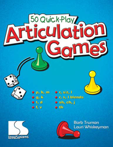 Picture of 50 Quick-Play Articulation Games - Book