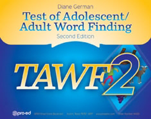 Picture of Test Of Adolescent/Adult Word Finding-2nd Edition (TAWF-2)
