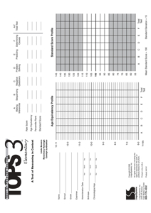 Picture of TOPS-3 Elementary Test Forms