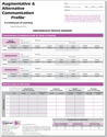 Picture of Augmentative and Alternative Comm. Profile forms