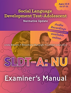 Picture of Social Language Development Test-Adolescent NU Manual