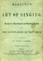 Picture of Bassini's The Art of Singing