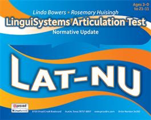 Picture of LinguiSystems Articulation Test-NU. LAT-NU