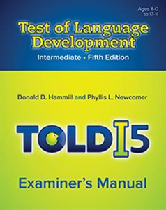 Picture of TOLD-I:5 Examiner's Manual