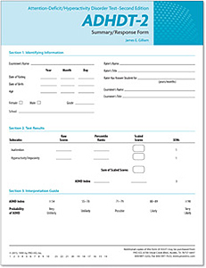 Picture of ADHDT-2 Summary Response Forms (50)