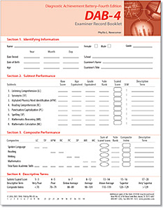 Picture of DAB-4 Examiner Record Booklets (25)