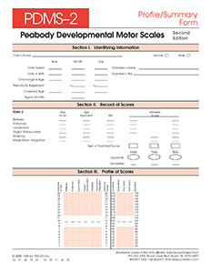 Picture of PDMS-2 Profile/Summary Forms (25)