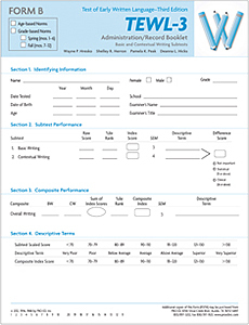 Picture of TEWL-3 Admin/Record Form B (10)