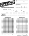 Picture of Word Test-2 Adolescent Test Forms (20)