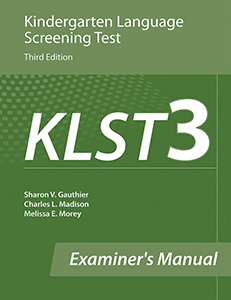 Picture of KLST-3 Examiner's Manual
