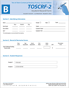Picture of TOSCRF-2: Student Record Forms B (25)