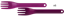 Picture of Magenta Fork - Large - Bumpy (Set of 6)
