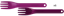 Picture of Magenta Fork - Large - Textured (Set of 6)