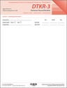 Picture of DTKR-3 Examiner Record Booklets (25) with Access Codes