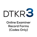 Picture of DTKR-3 Online Examiner Record Forms (Codes Only)