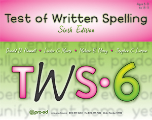 Picture of TWS-6: Test of Written Spelling–Sixth Edition, Complete Kit