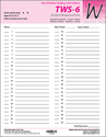 Picture of TWS-6 Student Response Forms (50) with Access Code